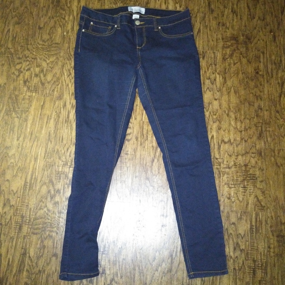 Dark denim high waist skinny jean